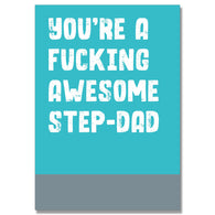 Fucking Awesome Step-Dad Card